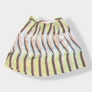 Madison Studio A line pleated colorful skirt Size 8‎